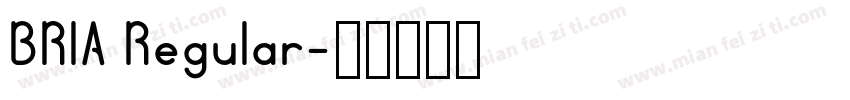 BRIA Regular字体转换